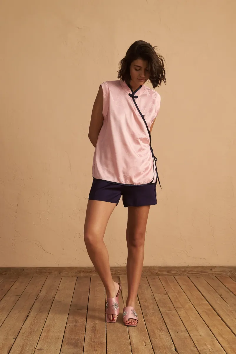 Satin Shorts (Dark Blue)