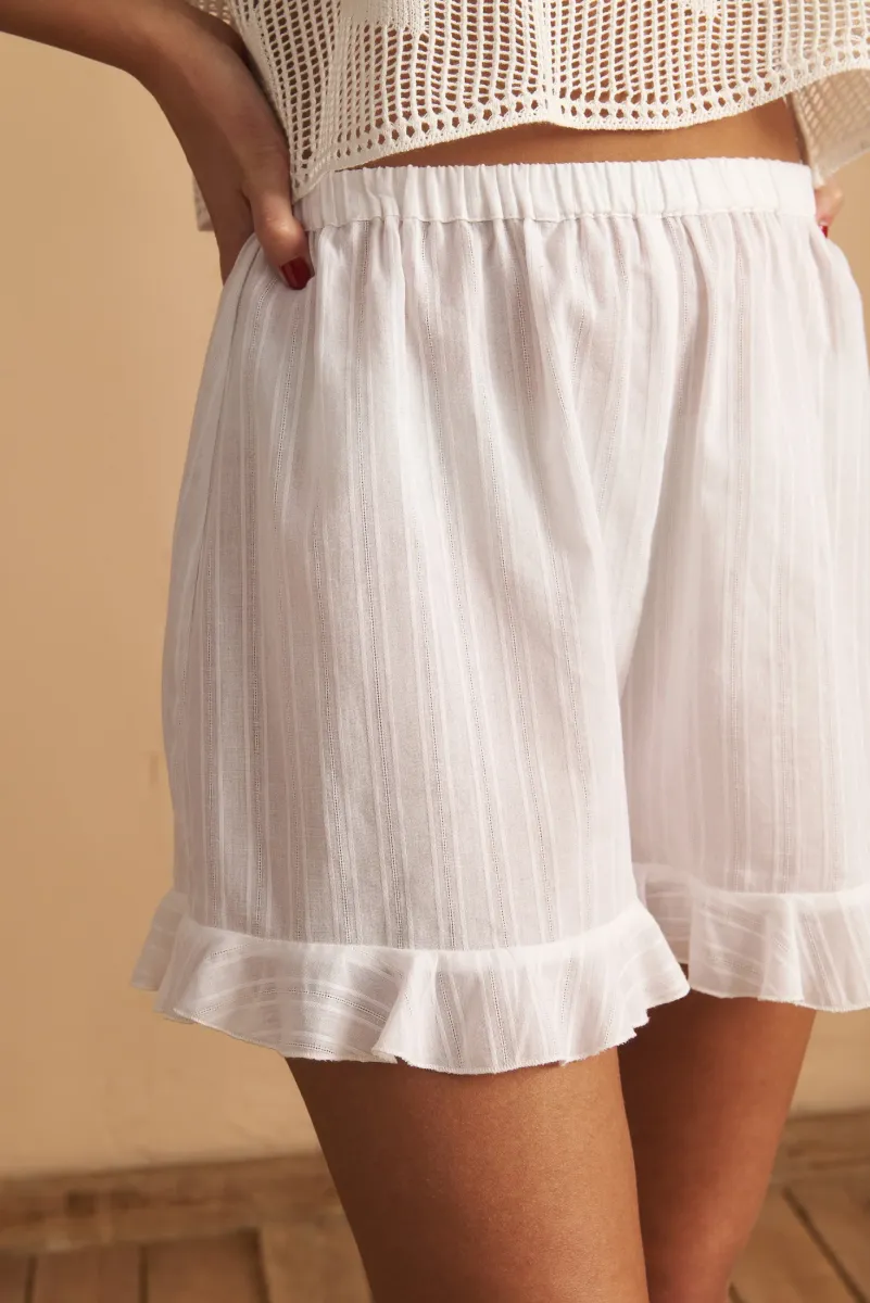 Shorts White Stripes