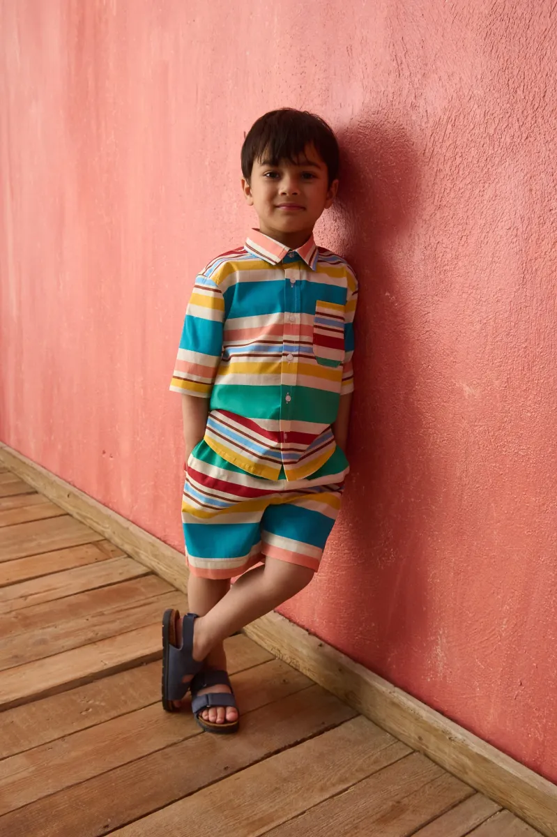 Simba Shirt (Multicolor Stripes)