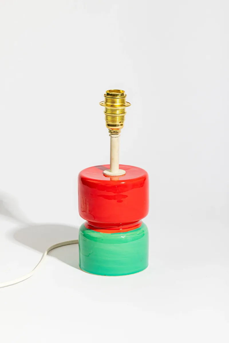 Table Lamp (Red/Mint)