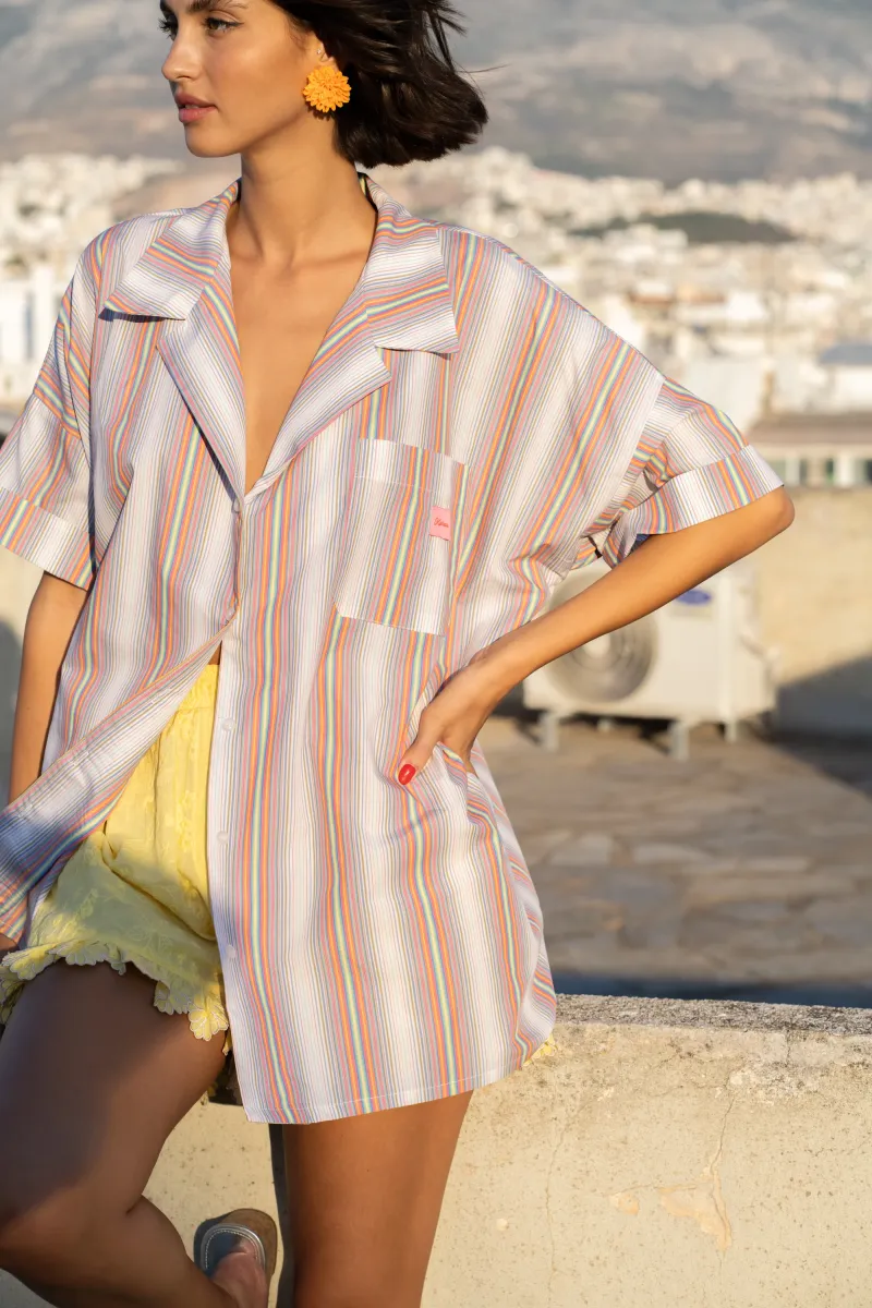 Zinnia Shirt (Stripes)