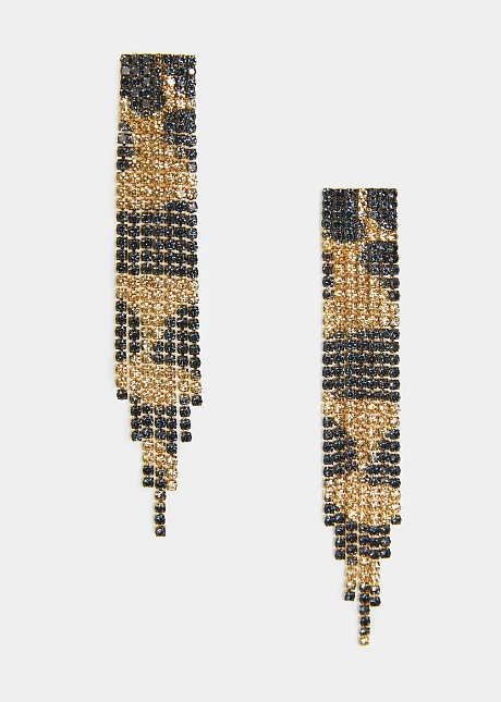 Κρεμαστά σκουλαρίκια λέοπαρ