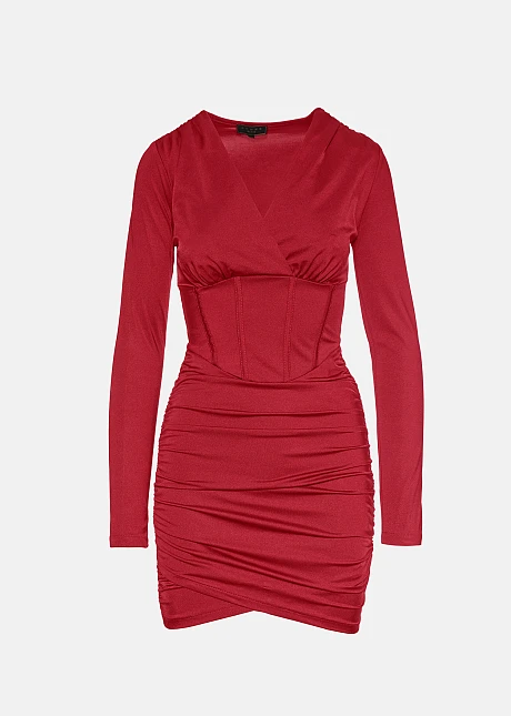 Εφαρμοιστό φόρεμα με έντονη μέση