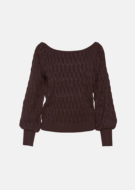 Πλεκτό πουλόβερ με στρας