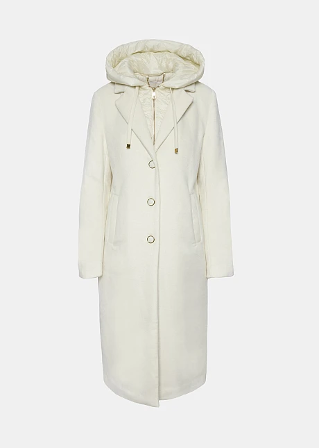 Μακρύ παλτό με αποσπώμενη επένδυση