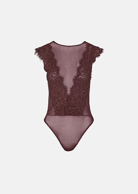 Κορμάκι διαφάνεια με δαντέλα