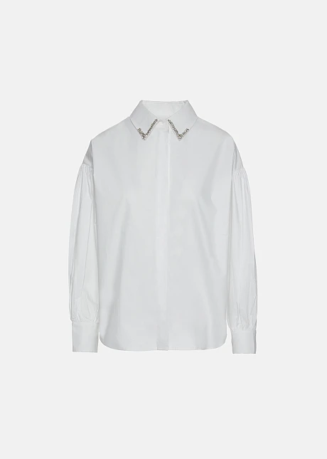 Πουκάμισο με στρας στο γιακά