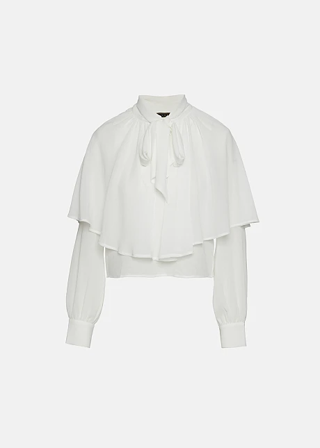 Μπλούζα κάπα με δέσιμο στον λαιμό