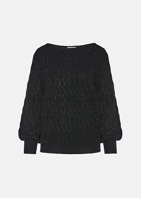 Πλεκτό πουλόβερ με στρας