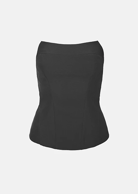 Στράπλες μπούστο με διακοσμητικές ραφές