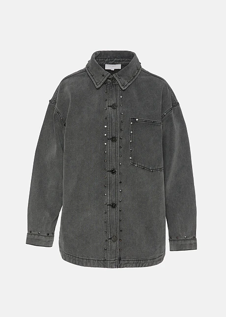 Τζιν πουκάμισο με τρουκς