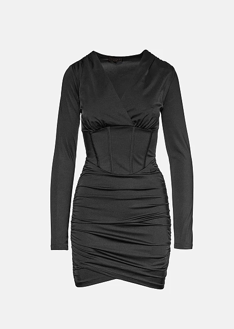 Εφαρμοιστό φόρεμα με έντονη μέση