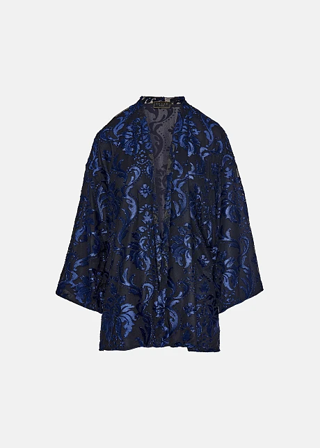 Ζακέτα με ντεβορέ διακόσμηση