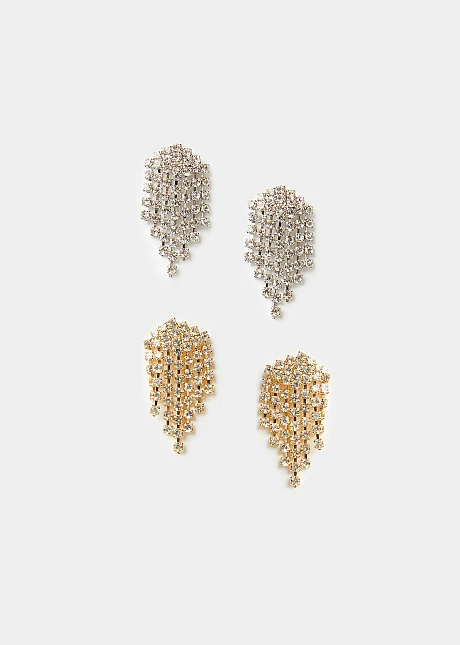 Σετ σκουλαρίκια στρας