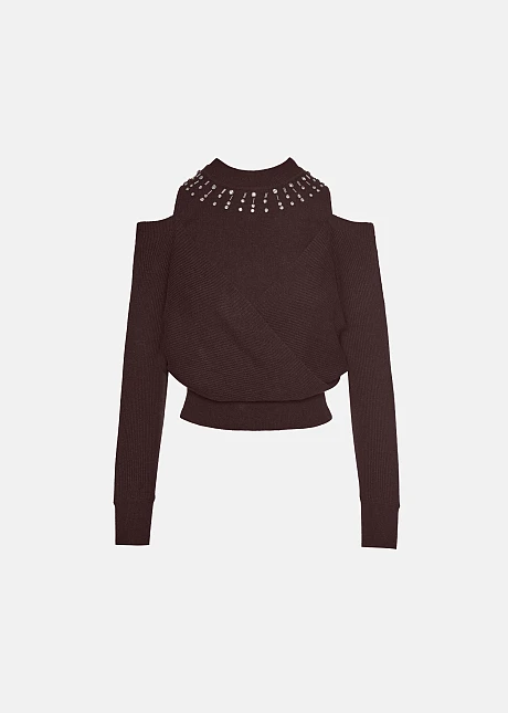 Πουλόβερ με κοψίματα και τρουκς