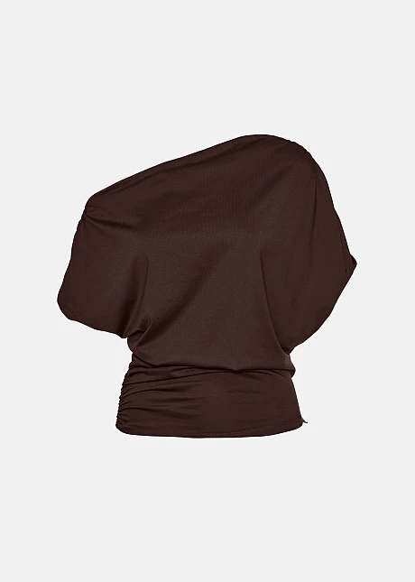 Μπλούζα με ασύμμετρους ώμους