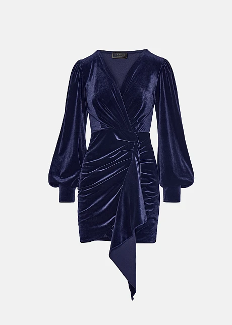 Μίνι φόρεμα με όψη βελούδου