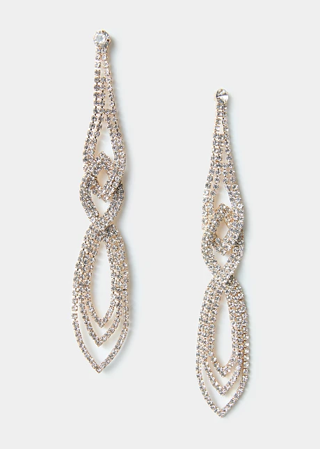 Κρεμαστά σκουλαρίκια με στρας