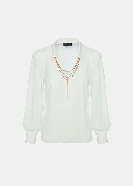 Μπλούζα με κολιέ