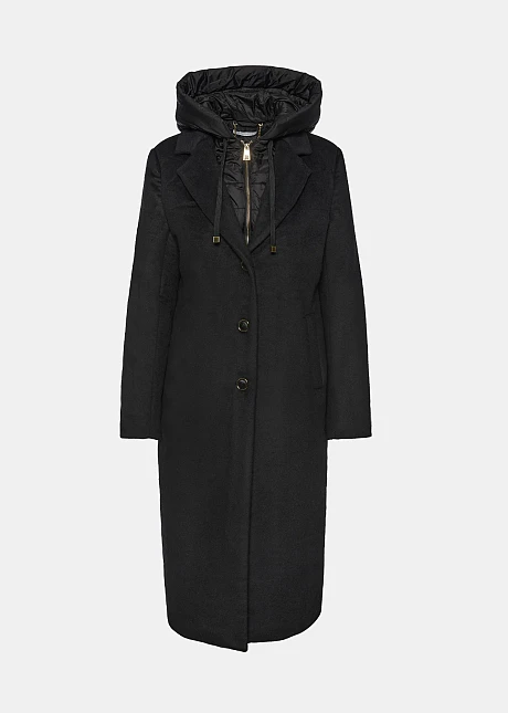 Μακρύ παλτό με αποσπώμενη επένδυση