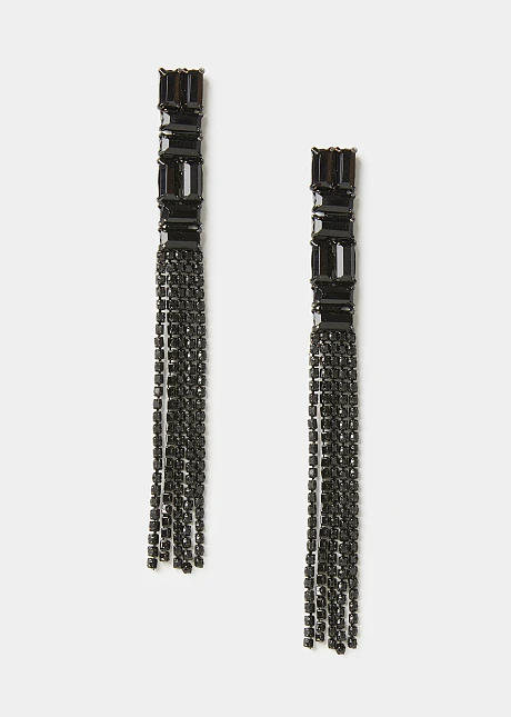 Κρεμαστά σκουλαρίκια στρας