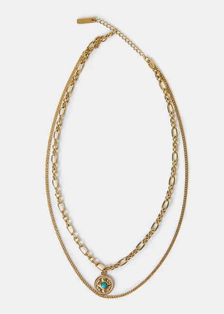 Αλυσίδες σε χρυσή όψη με charm