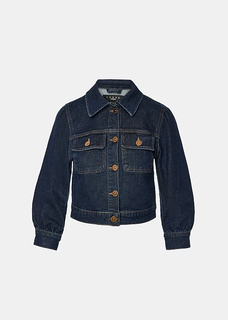 Denim τζάκετ με μανίκια 3/4