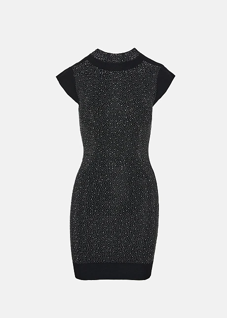 Μίνι φόρεμα με hot fix τρουκς