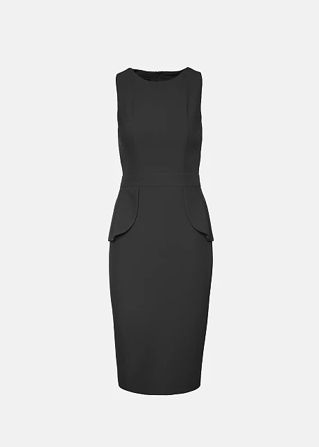 Μίντι φόρεμα με peplum