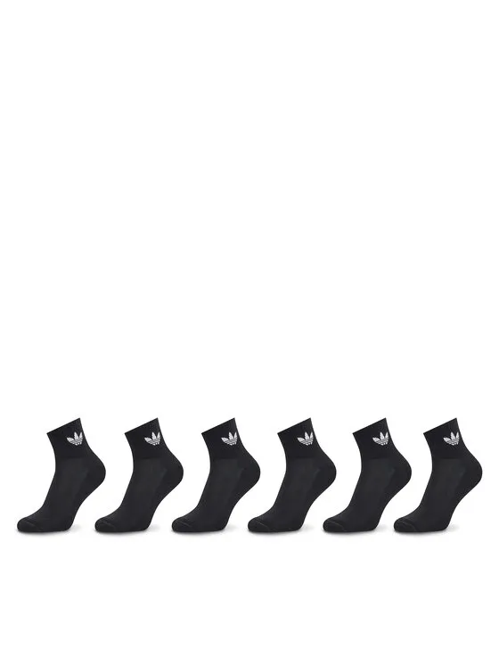 Σετ 3 ζευγάρια ψηλές κάλτσες unisex · Μαύρο