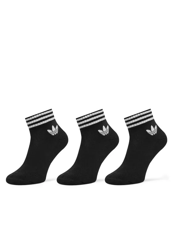 Σετ 3 ζευγάρια ψηλές κάλτσες unisex · Μαύρο