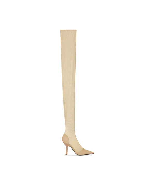 Μπότες · Μπεζ · 6 cm