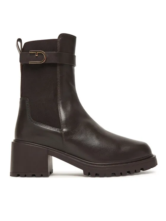 Μποτάκια με λάστιχο · Καφέ · 6 cm