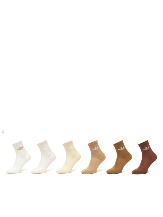 Σετ 6 ζευγάρια ψηλές κάλτσες unisex · Έγχρωμο