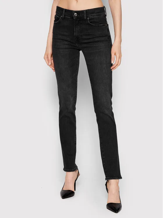 7 For All Mankind Τζιν · Μαύρο · Slim Fit