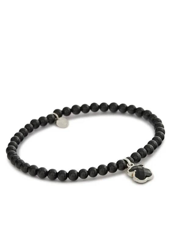 Βραχιόλι · Μαύρο · Ασημί 925, Όνυχας