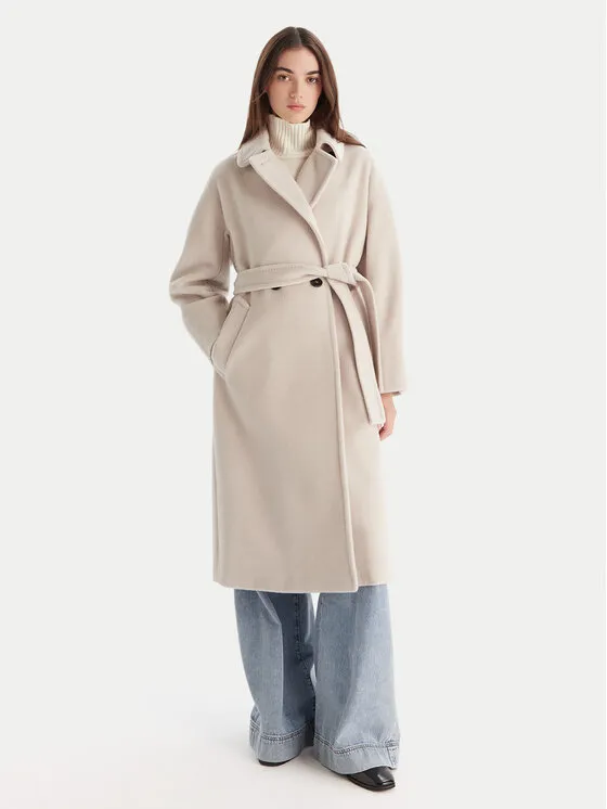 Μάλλινο παλτό · Γκρι