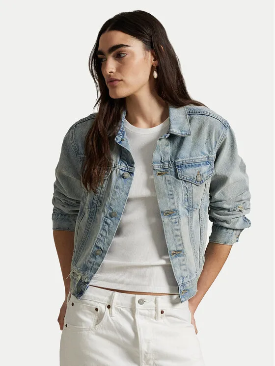 Τζιν μπουφάν · Μπλε