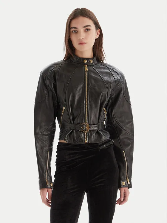 Μπουφάν δερμάτινο · Μαύρο