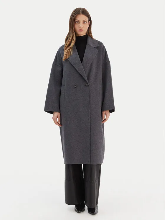 Μάλλινο παλτό · Γκρι