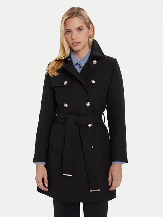 Μάλλινο παλτό · Μαύρο