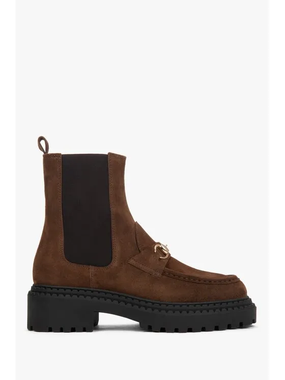 Μποτάκια με λάστιχο · Καφέ