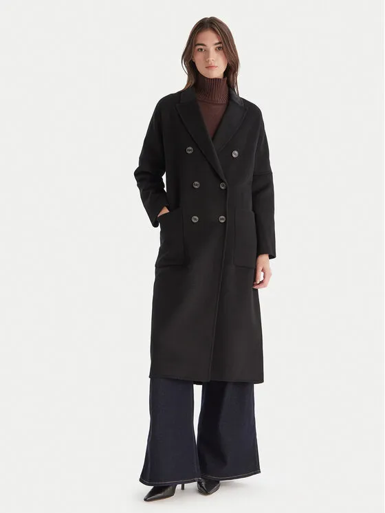 Μάλλινο παλτό · Μαύρο