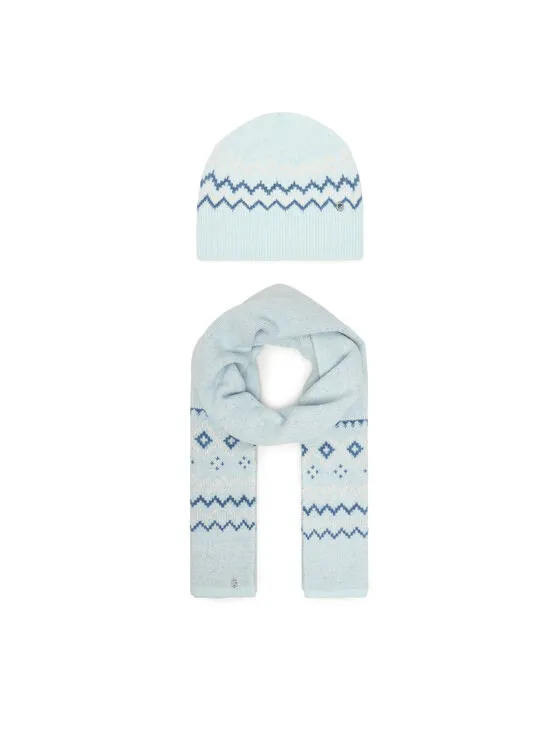 Σετ Κασκόλ και Σκούφος · Μπλε