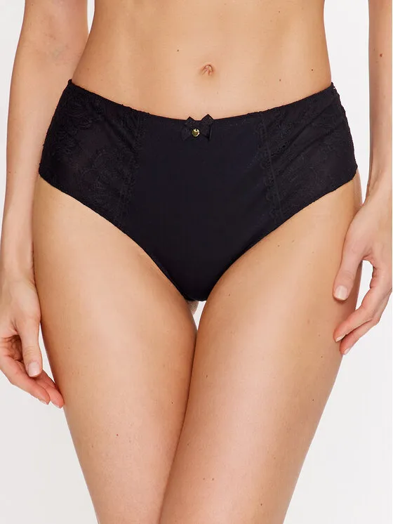 Κλασικό σλιπ ψηλόμεσο · Μαύρο