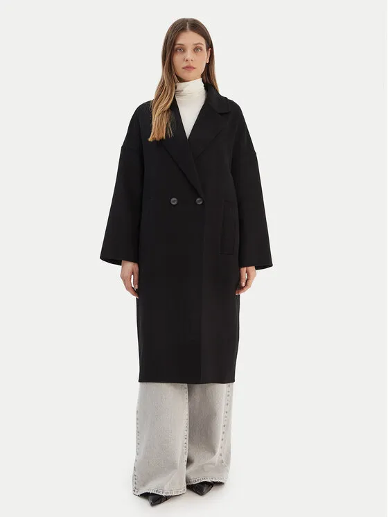 Μάλλινο παλτό · Μαύρο