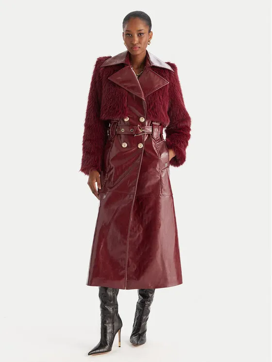 Παλτό μεταβατικό · Μπορντό