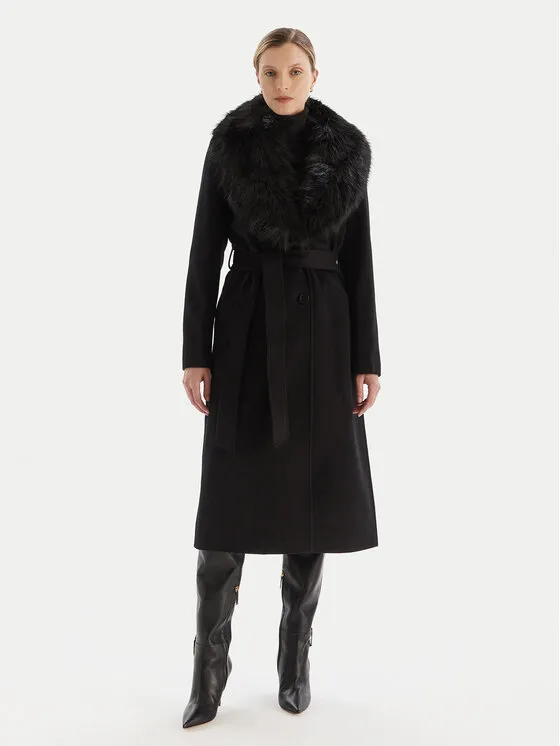 Μάλλινο παλτό · Μαύρο