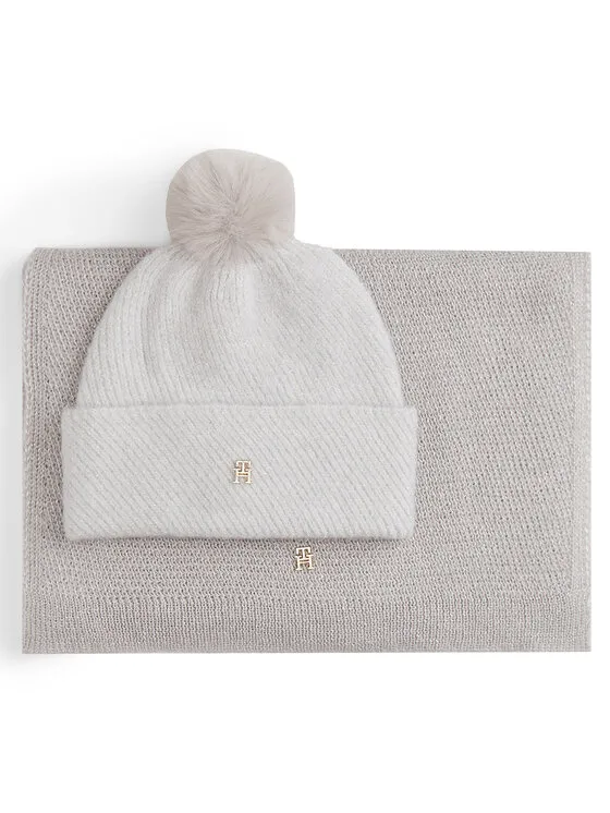 Σετ Κασκόλ και Σκούφος · Μπεζ