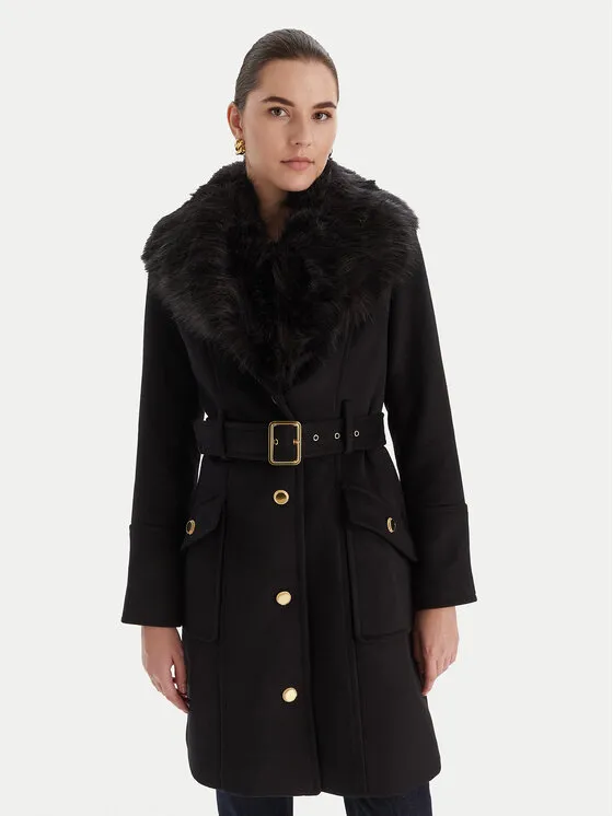 Μάλλινο παλτό · Μαύρο